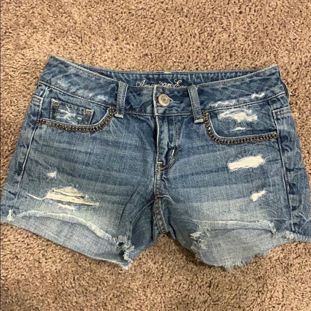 American Eagle denim shorts size 0